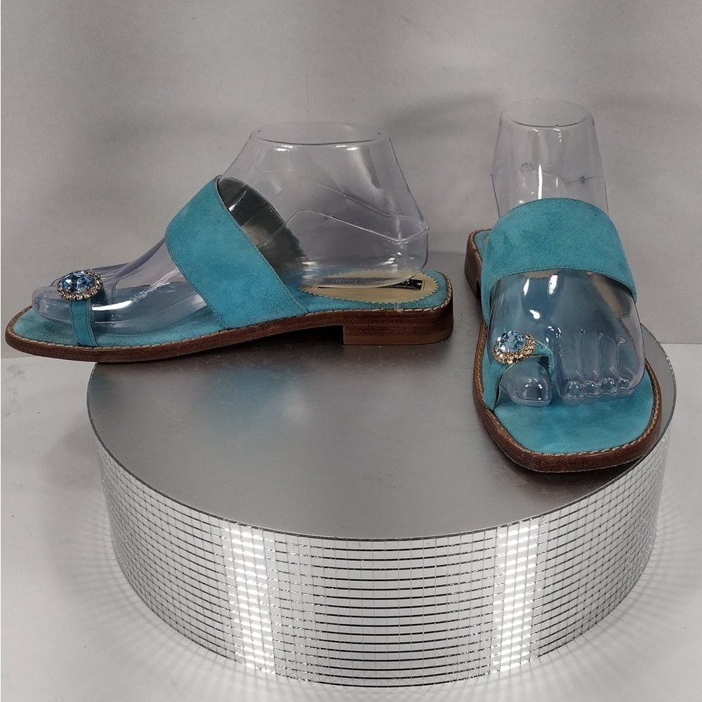 Constanca basto Elegant Blue Suede Women's size 7 pre owned Exellent condition - Picture 8 of 12